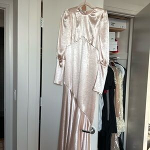 PHILOSOPHY di Lorenzo serafini hammered satin dress